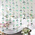 thumbnail image 4 of Party Decoration, Hanging Paper Gold Leaf Ribbon, Engagement, Birthday, Summer Natural Tea Party Decoration Supplies -Green, 4 of 6