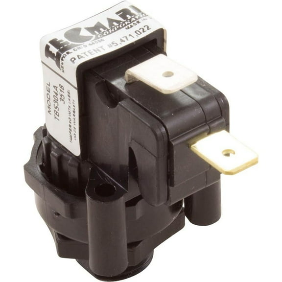 Air Switch, Tecmark, TBS304, SPNO, 10A, Threaded, Momentary