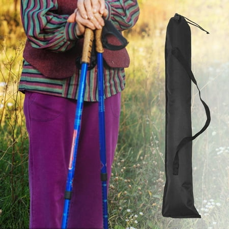 MLINS Portable Foldable Carrying Bag for Trekking Poles Made of Oxford Cloth Black Sturdy Waterproof 70 Characters