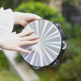 thumbnail image 1 of Tambourine Handbell Double Row Jingles Reflective Drum Head Instrumento de percusión (1 pieza, negro) XianweiShao 8390613928832, 1 of 1