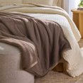 thumbnail image 2 of Better Homes & Gardens Gauze Reverse to Cozy Knit Super Soft Throw Blanket, Oversized, Brown Basket, 2 of 7