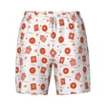 thumbnail image 4 of Lsque Mens Swim Trunks Pastry Pattern - Bathing Suit Compression Liner - Beach Swim Shorts Swimwear - (S-3XL) - Stretch Quick Dry -Small, 4 of 9