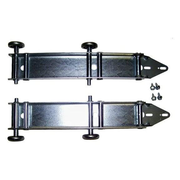 Garage Door Quick Turn Top Fixture Brackets - Low Headroom Kit - 4 Steel Brackets with Tek Screws & Stems - Efficient Operation for Tight Spaces