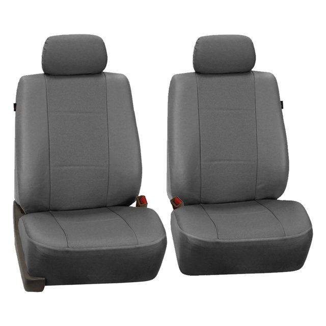 Fundas de Asiento FH Group PU007 Cuero Sintetico Universal Impermeable Compatible con Airbag