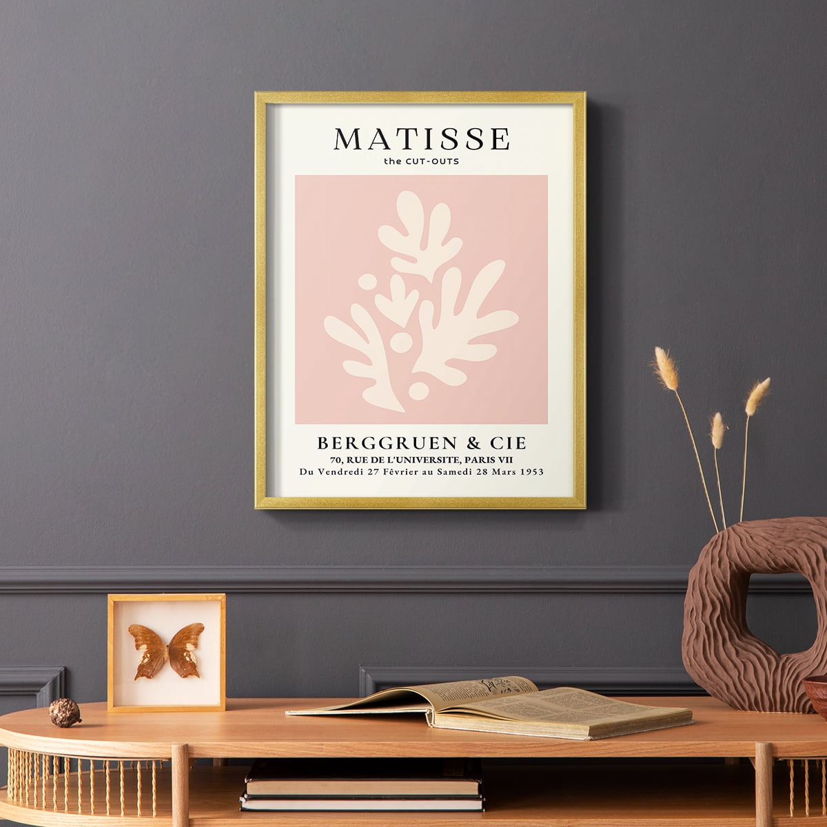 Matisse CLII Framed Print in Gold Solid Wood 8 x 10 Framed Print