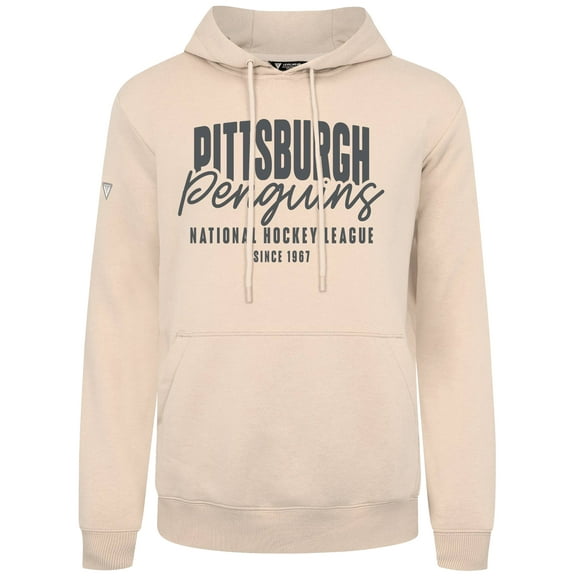 Men's Levelwear  Khaki Pittsburgh Penguins Podium Response Pullover Hoodie