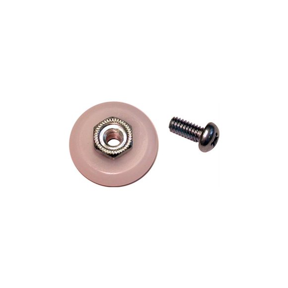Rueda de puerta de ducha Barton Kramer de nailon, 2 unidades, 2,2 cm