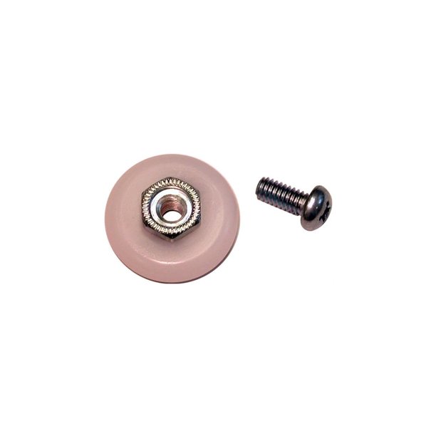 Rueda de puerta de ducha Barton Kramer de nailon, 2 unidades, 2,2 cm