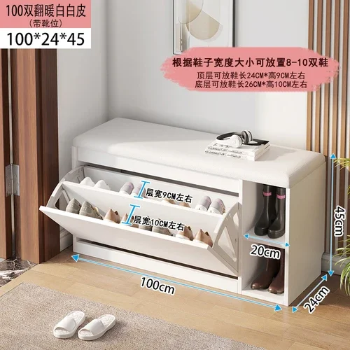 Réplica de Zapatero para sala de estar, mueble de lujo con asiento para cambiar zapatos, taburete para jugadores, pasillo, entrada