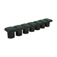 thumbnail image 5 of Meridian Furniture Pavilion Green Boucle Fabric Bench, 5 of 7