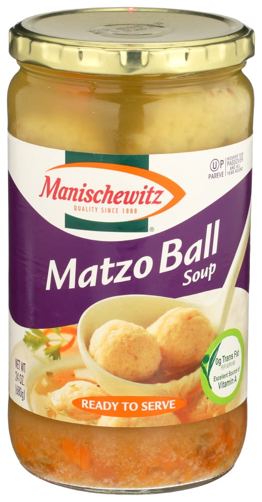 (12 Pack) Manischewitz Kosher Matzo Ball Soup, 24 Oz Jar