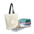 thumbnail image 2 of FORMRS Womens Canvas Tote Bag with Zipper Inner Pocket Shoulder Handbag, Sunshine, 2 of 7