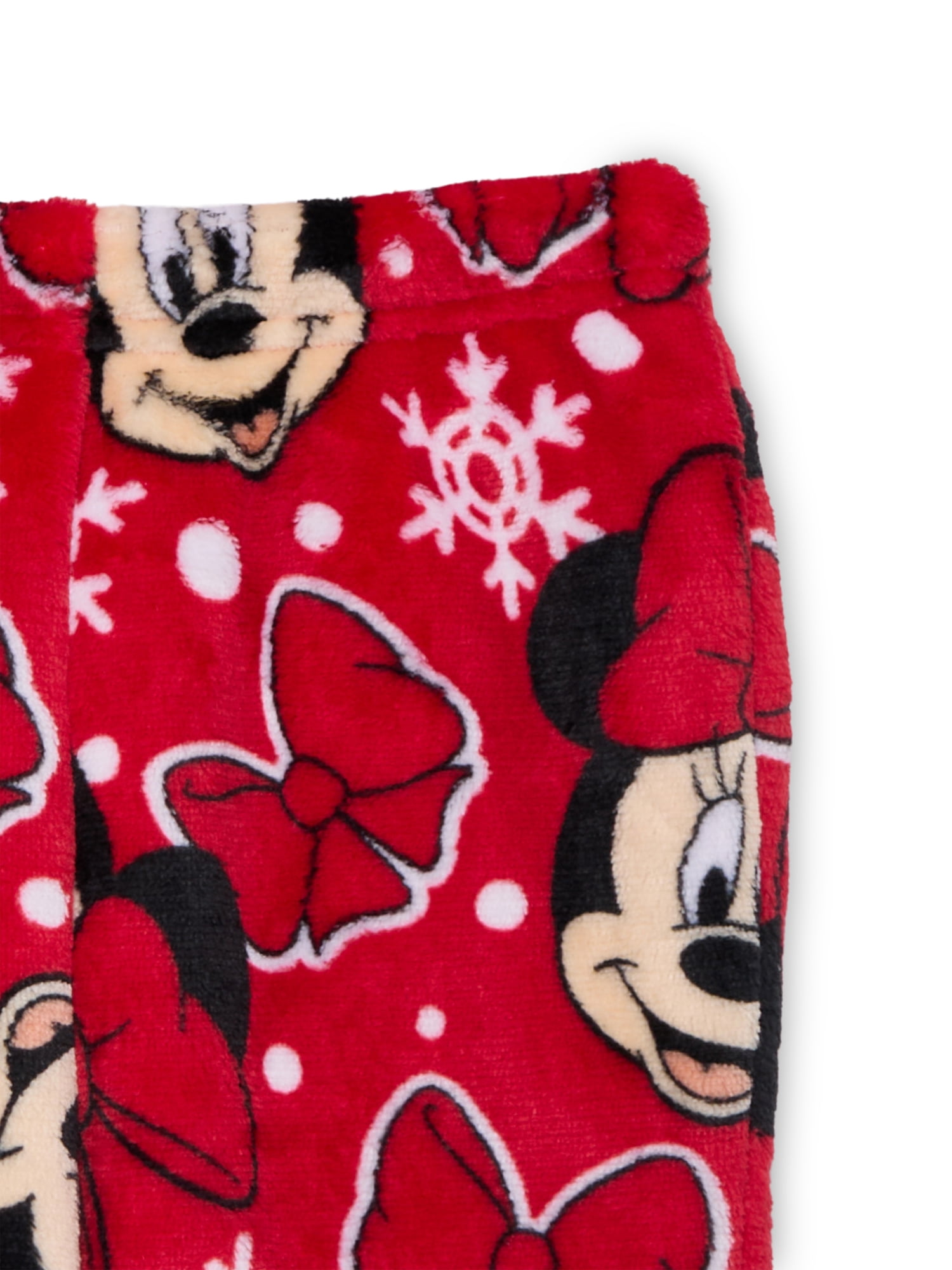 Minnie Mouse Toddler Girls Plush Print Sweatshirt and Pants Set, 2-Piece, Sizes 12M-5T