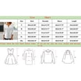 thumbnail image 3 of Women T-Shirts Spring Summer 3/4 Bell Sleeve V-Neck Pleated Solid Color Button T-Shirt Simple Outdoor Steetwear Ladies Dailywear, 3 of 5