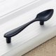 thumbnail image 2 of Exquisito tirador de puerta de gabinete para reemplazo de muebles DIY Cuchara Matt Black, 2 of 5