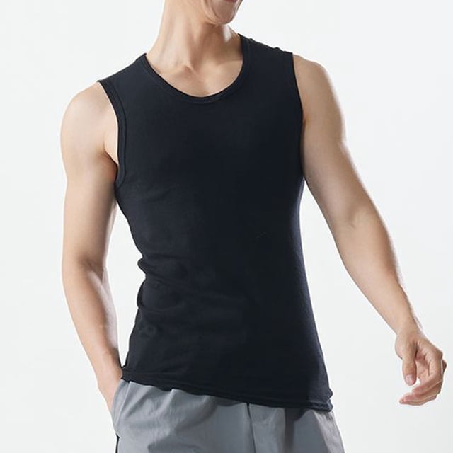pstuiky Camisetas sin mangas para hombre, Camiseta deportiva informal sin mangas con cuello redondo para hombre Camisas de hombre xxxxl