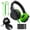 Green, variant on Pioneer DJ HDJ-CUE1 DJ Headphones with Pink Ear Pad Accessories Package