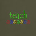 thumbnail image 3 of CafePress - TEACH PEACE Dark T Shirt - Men's Classic Graphic Cotton T-Shirt, 3 of 4