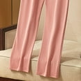 thumbnail image 3 of breaise Maternity Lounge Pants Women Lightweight Stretchy Wide Leg Pajamas Pant Comfy High Waisted Solid Color Sleep Pants XXXL Pink, 3 of 5