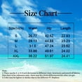 thumbnail image 2 of Women's Elastic Waist Bermuda Shorts Comfy Knee Length Shorts Casual Solid Color Summer Vacation Lounge Walking Beach Shorts with Pockets, 2 of 6