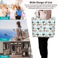 thumbnail image 3 of Japuie Cute Pug Dogs Print Shoulder Bag,Top Handle Shoulder Purses and Handbags,Tote Shoulder Bag for Women,Ideal for Shopping, Work, and School, 3 of 4