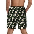 thumbnail image 2 of Lsque Mens Swim Trunks Daisy Pattern - Bathing Suit Compression Liner - Beach Swim Shorts Swimwear - (S-3XL) - Stretch Quick Dry -Large, 2 of 9