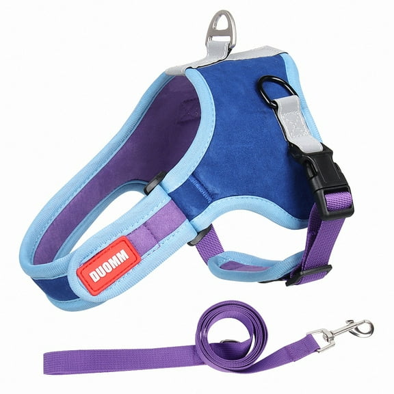 No Pull No-Choke Dog Vest Harness Padded Adjustable Dog Chest Strap for Outdoor Walking Travelling Traning Assistance A36