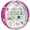PINK-WHITE, variant on Unicorn Orbz Balloon 16"