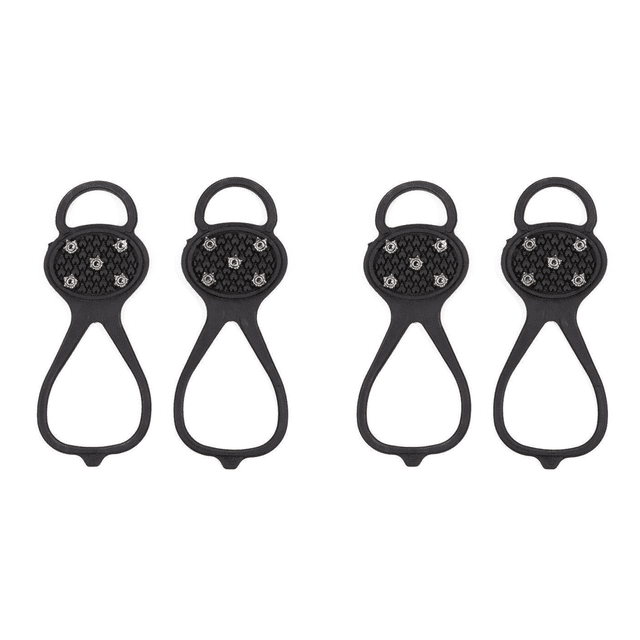 Crampón hielo 5 dientes zapato antideslizante para picos mujeres y hombres (35-40)