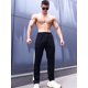 thumbnail image 2 of Pantalones deportivos empalmados para hombre, ropa de pierna recta, suelta, informal, Fitness, correr al aire libre, nueva moda, 2 of 5