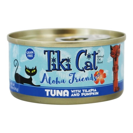 Tiki Cat - Aloha Friends Grain Free Canned Cat Food Tuna with Tilapa & Pumpkin - 3