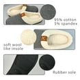 thumbnail image 2 of Women Slippers, House Cozy Slippers for Womens, Soft Wool-Like Plush Slippers for Indoor & Outdoor with Memory Foam Non-Slip Sole, Gray, Size 11-12, 2 of 6