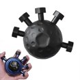 thumbnail image 1 of (black)Hand Exercise Ball Finger Exerciser Strength Trainer Exercise Stress Relief Balls Stress Relief Ball Wrist Trainer Tool New, 1 of 4