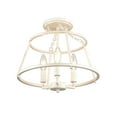 thumbnail image 3 of Elk Home 13-Inch Wide Joanie Semi Flush Mount, Antique White, 3 of 5