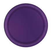 Deep Purple Solid Round 9" Dinner Plates 8ct