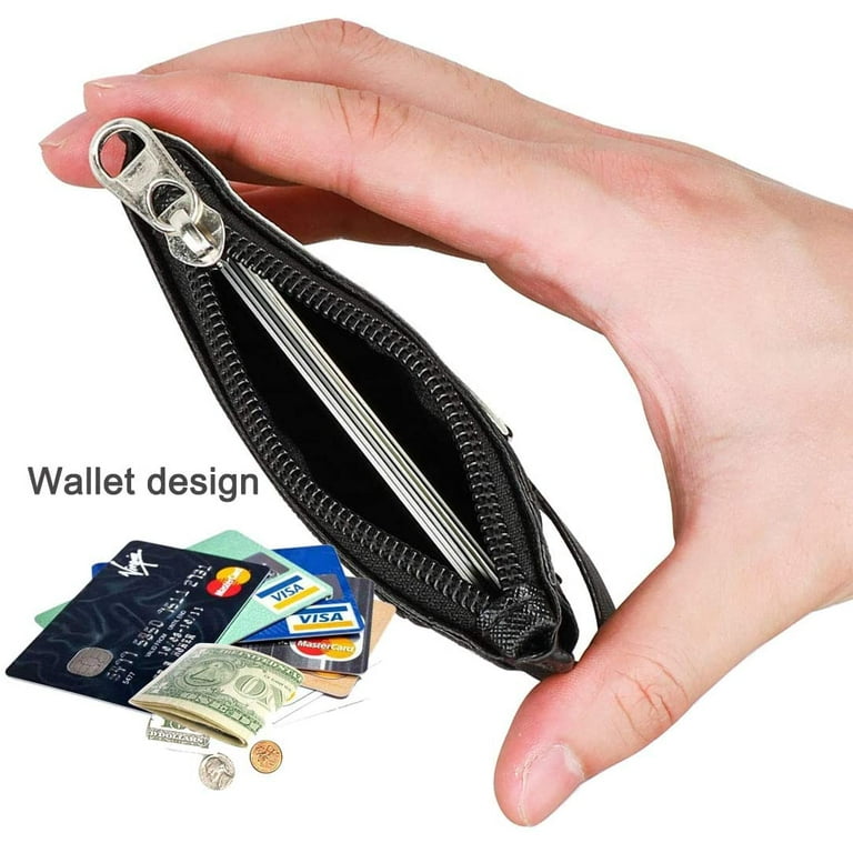 Wonderpool Leather ID Badge Holder with Zipper Wallet Pouch - Card Slots  Case Detachable Neck Lanyar…See more Wonderpool Leather ID Badge Holder  with