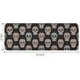 thumbnail image 7 of Black Colorful Skull Pattern Kitchen Rug Mat,Kitchen Runner Rugs Non Skid Washable,Decorative Kitchen Floor Mats for Kitchen,Sink,Laundry,17"x47.2", 7 of 7