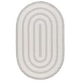 thumbnail image 2 of SAFAVIEH Braided Robena Bordered Reversible Area Rug, Ivory/Gray, 4' x 6' Oval, 2 of 11