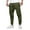 Army Green, variant on Brondbend Men Fashion Cargo Pants Casual Comfy Solid Color Pockets High Waist Drawstring Pants Lounge Going Out Joggers Pants