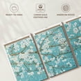 thumbnail image 6 of Elephant Stock April Breeze I Teal Wall Art - Horizontal Multi Panel Canvas - Living Room Wall Decor - Floral And Botanical Multi Panel - Blue And White Decor By James Wiens - 56" x 27", 6 of 8