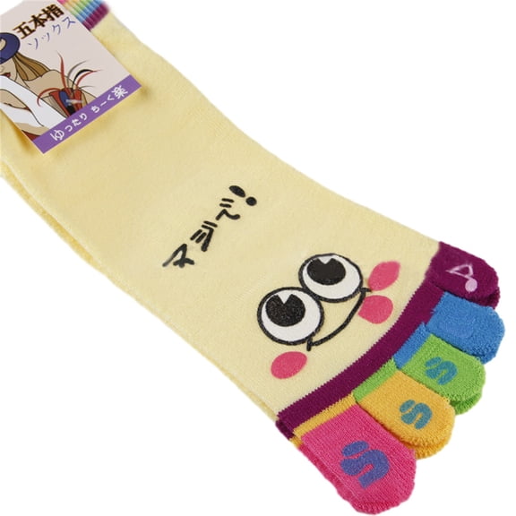 Toe Socks for Womens Five Finger Ankle Socks Cartoon Socks Breathable Cotton Socks Funny Novelty Short Socks Gifts