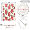 thumbnail image 3 of Acrylic Tray 15.7*11.8*1.9 Inch Transparent Tray Food Tray Tea Cup Tray Serving Trays Cosmetics Storage Kitchen Table Bathroom Sundry Storage Seeded Watermelon, 3 of 7
