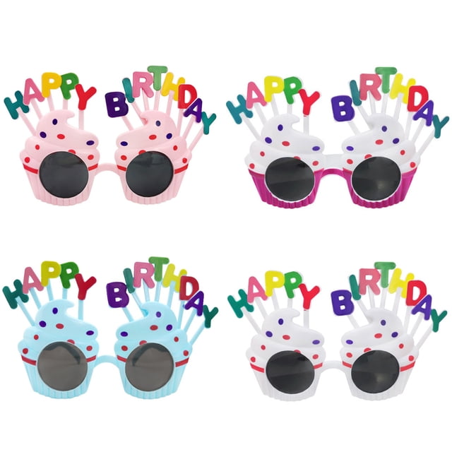Gafas De Pastel De Cumpleaños De Crema Dulce Gafas De Sol Para Fiesta De Feliz Cumpleaños