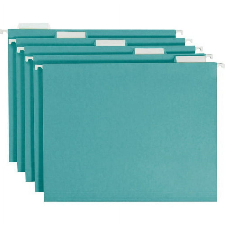 Smead Colored 1/5 Tab Cut Letter Recycled Hanging Folder - 8 1/2 Smead Colored 1/5 Tab Cut Letter Recycled Hanging Folder - 8 1/2