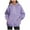 Purple, variant on Plain Hoodies for Women 2025 Fall Winter Long Sleeve Casual Hooded Sweatshirt with Pockets Pullover Tops