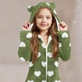 thumbnail image 4 of Pyjama une-Pièce à Capuche à Manches Longues pour Filles, Pyjama d'Hiver Décontracté et Chaud, 4 of 5