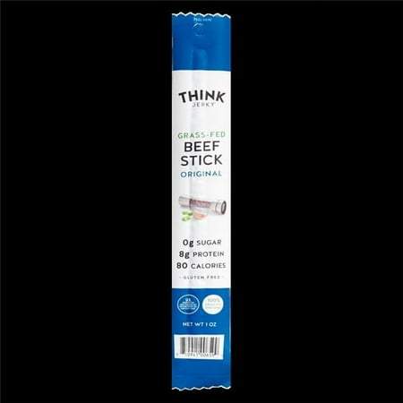 Think Jerky 367313 1 oz Orignal Grass-Fed Beef Stick - Pack of 20