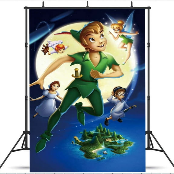 Peter Pan Party Supplies Background Backdrop Taspestry Banner Poster Decor Decorations