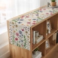 thumbnail image 6 of Table Runners 72 Inches Long Dress Scarves, Spring Floral Farmhouse Kitchen Table Runner, Coffee Tablerunners, Pink Blue Flowers Butterfly Rustic 16x72 Inch, 6 of 9