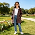 thumbnail image 6 of Girl Hoodies Long Sleeve Full Zip Up Girls Sweatshirt with Pockets Kids Girls Clothes, 6 of 6